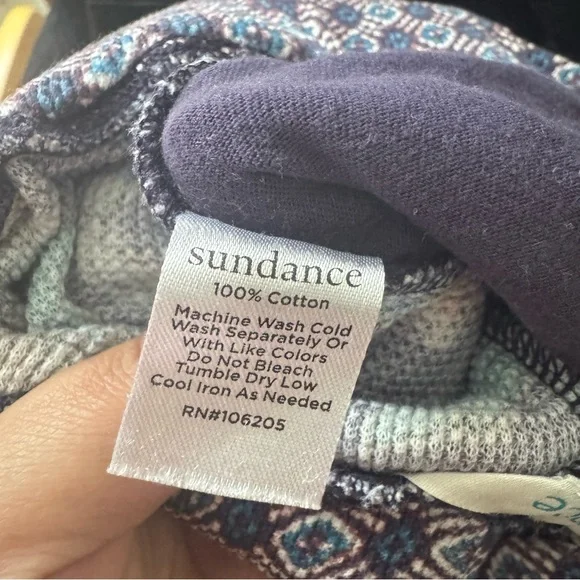 Sundance Garden Tapestry Thermal Pajama Pants - Picture 5 of 7